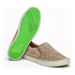 Soumei Perforated Suede Perforated Slip-On // Gravel (Euro: 44)
