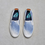 Soumei Slip-On Sneaker // White + Sky Blue (Euro: 40)