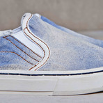 Soumei Slip-On Sneaker // White + Sky Blue (Euro: 42)