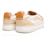 Soumei Perforated Suede Perforated Slip-On // Beige (Euro: 43)