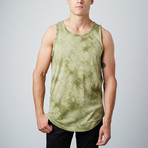 Tie-Dye CB Tall Tank // Olive (L)