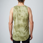 Tie-Dye CB Tall Tank // Olive (L)