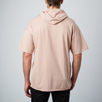 Dropshoulder Raglan Hoodie // Pink (L)