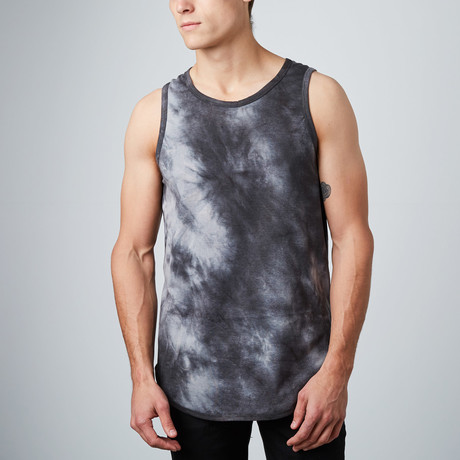 Tie-Dye CB Tall Tank // Black (S)