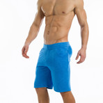 Neon Sweatshorts // Aqua (M)