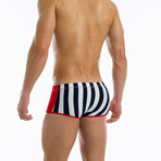 Striped Flash Brazil Boxer // Marine (S)