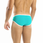 Navy Brief // Aqua (S)