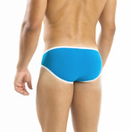 Navy Brief // Turquoise (S)