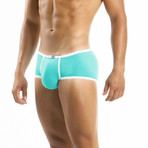 Navy Boxer // Aqua (L)