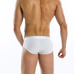 Hole Pocket Brief // White (L)