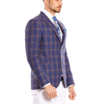 Plaid Sport Coat // Blue (Euro: 54)