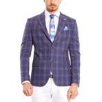 Plaid Sport Coat // Blue (Euro: 54)