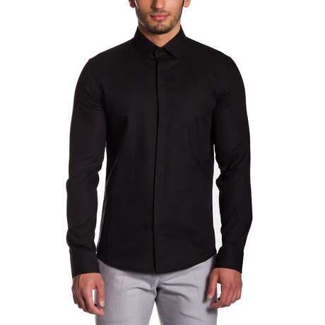 Solid Button-Up // Black (S)
