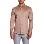 Sheen Button-Up // Beige (L)