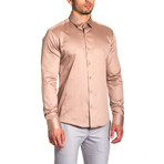 Sheen Button-Up // Beige (L)