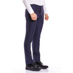 Textured Dress Trousers // Indigo (37WX32L)
