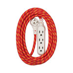 Accent Braided Extension Cord // 15 ft. (Poppy Fields)