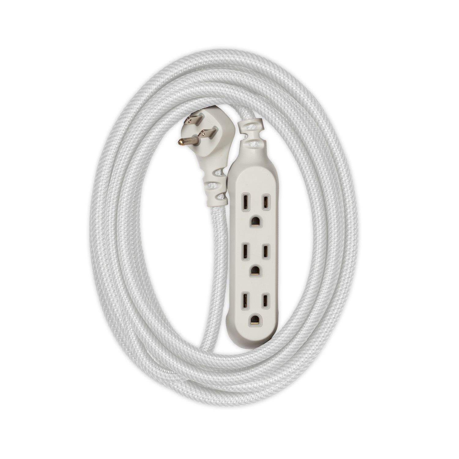 Modern Braided Extension Cord // 15 ft. (Titanium) 360 Electrical