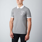 Embroidered Logo Polo // Grey (L)