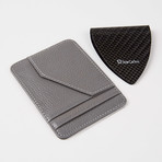 B15 Wallet + 1 Point Money Clip // Gray (Twill)