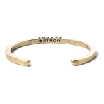 Detroit Cuff // Brass