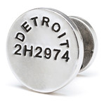 Detroit Cufflinks // Steel
