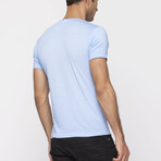X-Ram-L'Uomo // Gorgon Slim Fit T-Shirt // Ice Blue (XL)