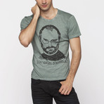 X-Ram-L'Uomo // Gorgon Slim Fit T-Shirt // Oil Green (L)