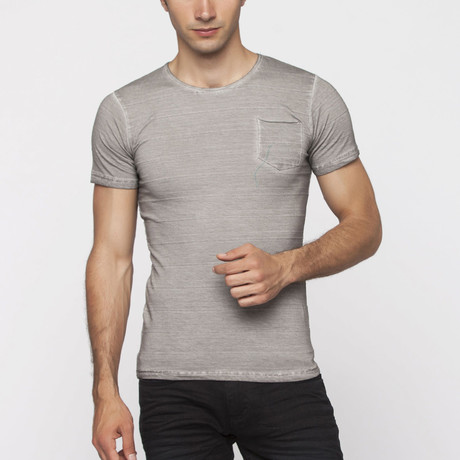 X-Ram-L'Uomo // Satyr Slim Fit T-Shirt // Grey (S)