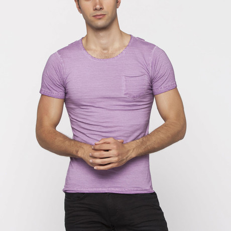 X-Ram-L'Uomo // Satyr Slim Fit T-Shirt // Purple (S)