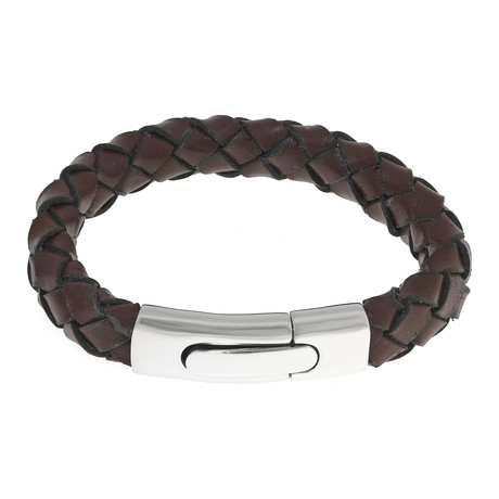 Round Hand-Braided Bracelet // Brown