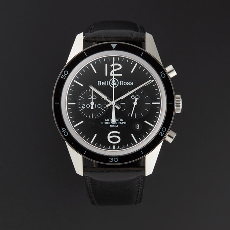 Bell & Ross Vintage Chronograph Automatic // BRV126-BL-BE/SCA // Store Display