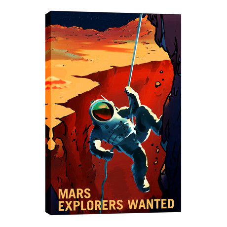 Explorers Wanted (18"W x 26"H x 1.25"D)