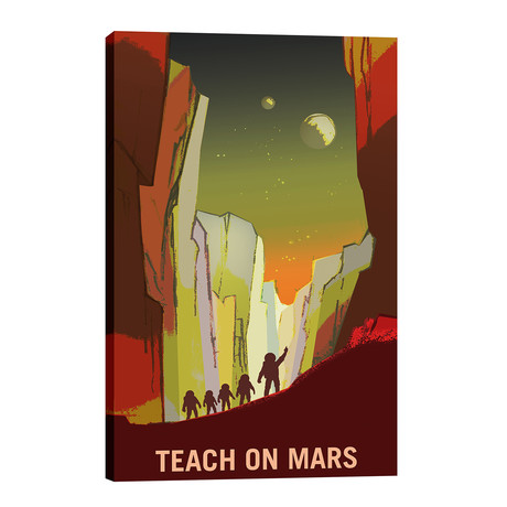 Teach on Mars (18"W x 26"H x 1.25"D)