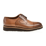 Perforated Lace-Up Platform Derby // Tobacco (Euro: 43)