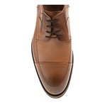 Perforated Lace-Up Platform Derby // Tobacco (Euro: 43)