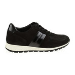 Contrast Trimmed Lace-Up Sneaker // Black Nubuck (Euro: 44)