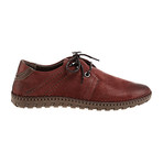 Stitched Lace-Up Moccasin Chukka // Bordeaux Nubuck (Euro: 41)