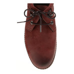 Stitched Lace-Up Moccasin Chukka // Bordeaux Nubuck (Euro: 41)