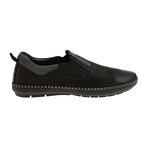 Suede Moccasin Slip-On Sneaker // Black (Euro: 42)