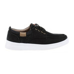 Thick Sole Stitched Lace-Up Sneaker // Black (Euro: 42)