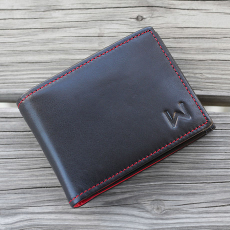 Walli Smart Wallet // Black + Red