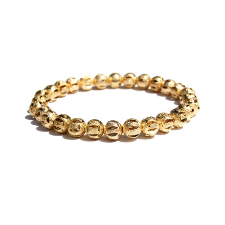 Stardust Gold Beaded Bracelet // Gold
