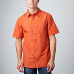 Sarawan Short Sleeve Collar Shirt // Rust (L)