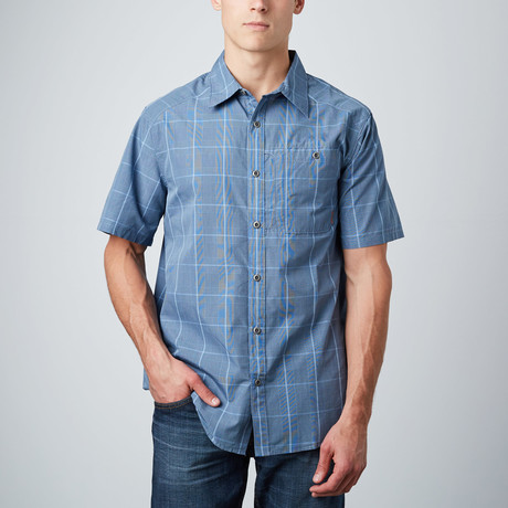 Sarawan Short Sleeve Collar Shirt // Shasta Blue (S)