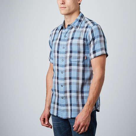 Breezeway Reversible Short Sleeve Collar Shirt // Ink (S)
