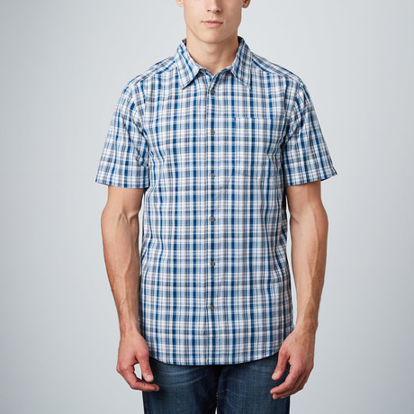 Finn Short Sleeve Collar Shirt // Tahoe (S)