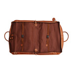 Palmira Leather Garment Bag // Cognac