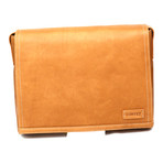 Tumaco Briefcase Messenger Bag // Tan