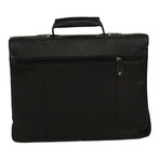 Turbo Leather Laptop Briefcase // Black